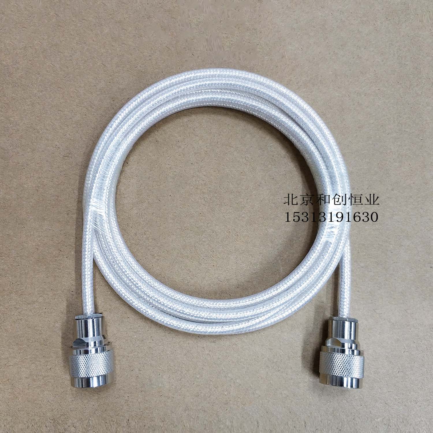 N revolution N public radio frequency cable assembly to pick up RG142 Teflon high temperature resistant white coaxial patch cord