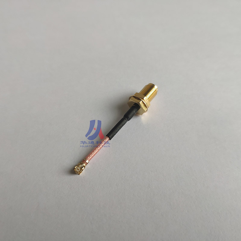 0-1 MiIPEX turn SMA maternal head SMA external threaded hole jumper transfer line RG178 high temperature resistant wire