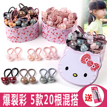 Girls rubber band tie hair accessories foreign gas Childrens Hairband do not hurt hair burst paragraph head rope Princess cute hair rope Korean version