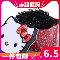 Disposable rubber band childrens smallest black adult use large baby small rubber band jelly color girl