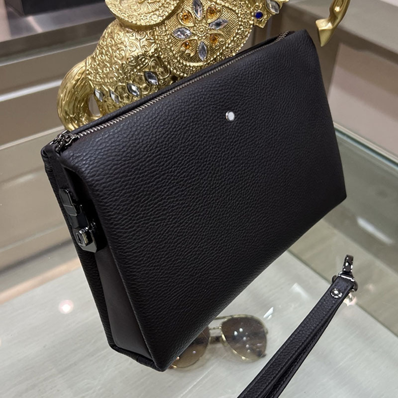 Wind Leather Clutch Bag Men's Black Envelope Bag European and American Fashion Casual Clutch Bag Wind Leather Clutch Bag Men's Black Envelope Bag European and American Fashion Casual Clutch Bag