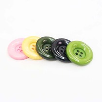 Coat button hairy large round red sweater coat windbreaker suit button black wild 15-38mm