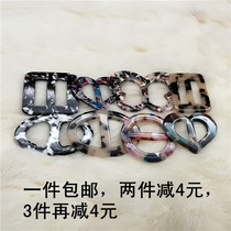 High-end Korean version of clothing corner buckle new T-shirt Shirt Corner Knotted Button Knots 100 Hitch Silk Scarf Buckle Belt 100 hitch