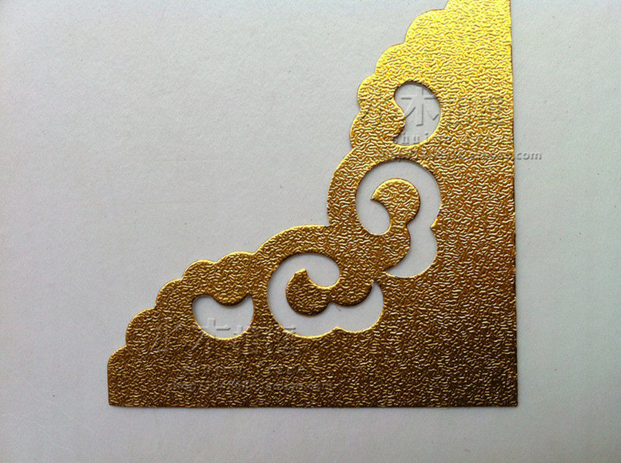 Cross embroidered carved cardboard blocking seam cardboard corner flower cloud outer frame applie 100