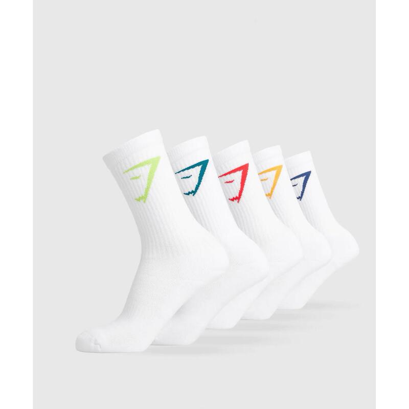 Shark Sports Socks, Sports Yoga Fitness Outdoor Cotton Socks, Breathable Training Football Basketball Socks for Men and Women, Sweat-Absorbent