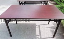 Classroom table conference table training table tutoring table office desk foldable table widened double layer 120*80*75