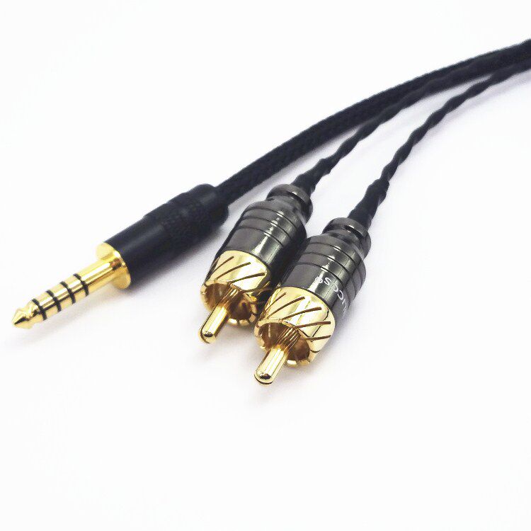 4 4 4 Balance turn 2rca 4 4 Balance turn 10% 2 4 4 turn Double Lotus audio connecting line ear release sound