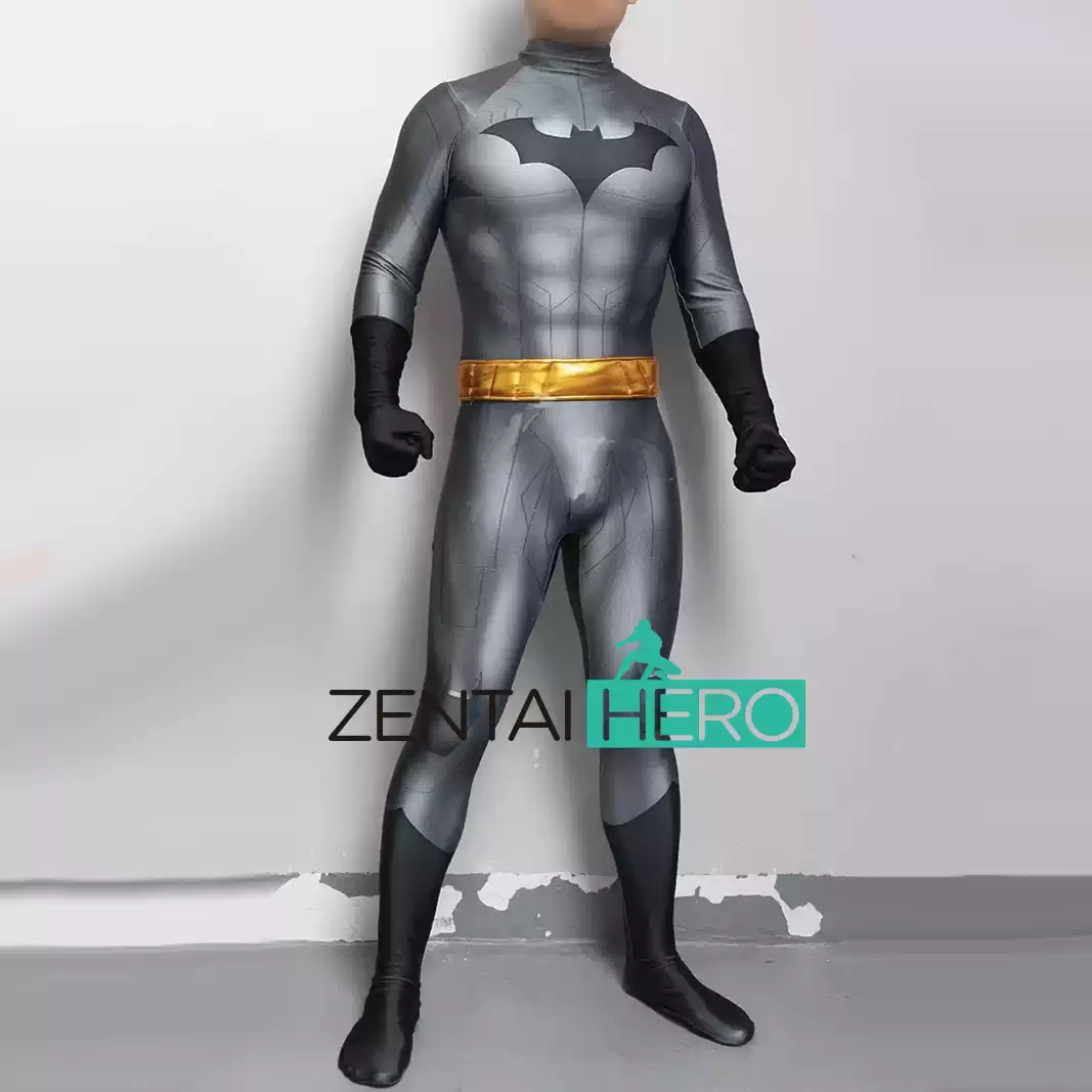 新款定制New 52 Batman Cosplay 蝙蝠侠英雄连体紧身衣服装, image size:1067x1067