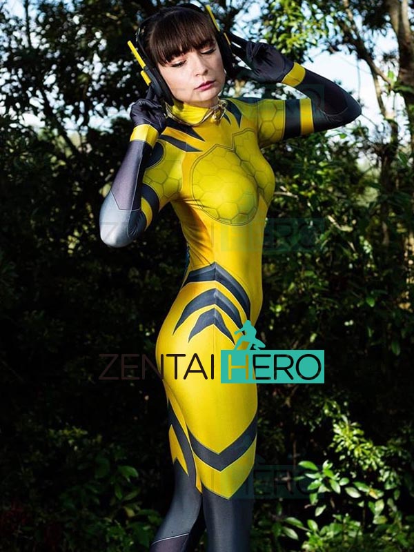 A B VA Hornet skin Cosplay watch game orange skin b va Zentai tights