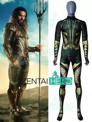 DC Comics superhero movie Sea King diver one-piece hero tights Aquaman Cosplay