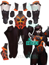 Real Pat Watch Game Storm Rider Dark Dragon Girl D Va destructor skin O W conjoined corset