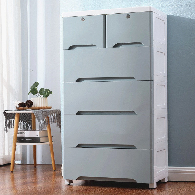 Buy Thickened Extra large plastic storage box drawertype children's