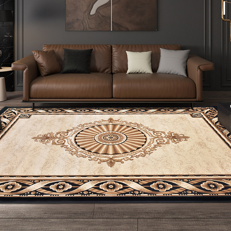 European-style carpet living room light luxury high-end dirt-resistant large-area floor mat coffee table bedroom full room bedside blanket customization