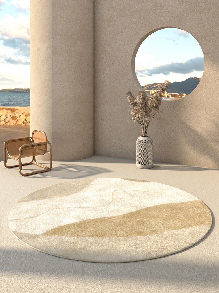 High-end Round Carpet Living Room Bedroom room Bedroom Bedside Blanket Sofa Tea Table Mat Office Desks Ground Mat Wind