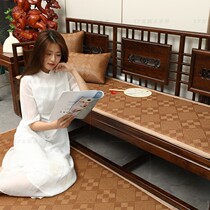High-end new Chinese style sofa cushion mahogany rattan seat cushion summer thickened non-slip chair cushion solid wood sofa seat cushion customization