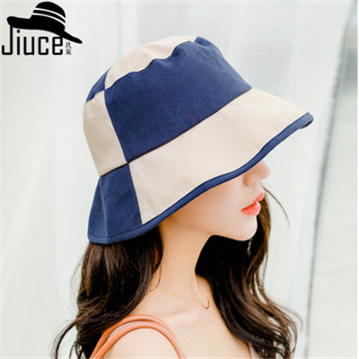 Hat New Color Wide Along Pingtop Cotton Flat Flat Flat Cap Ms Han Edition Spring and Summer Polyester Cotton Shade