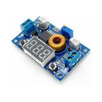 5A High Power 75W DC-DC Adjustable Voltage Reduction Module Charged Pressure Gauge Digital Tube Display Calibration