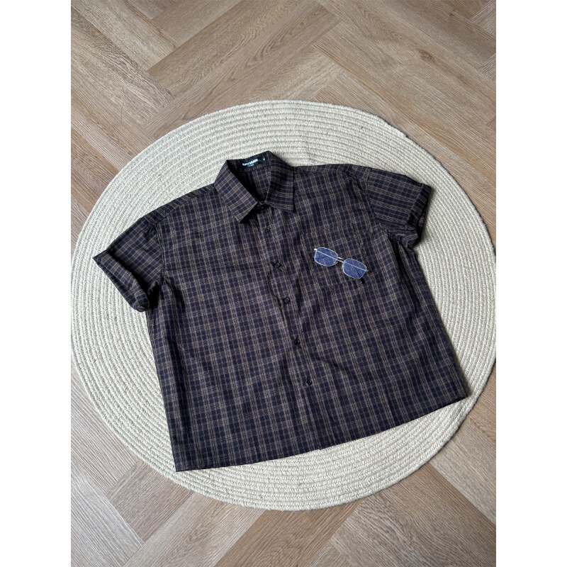 Cz2 Relaxed Old Money Style Casual Short-Sleeve Shirt for Men and Women, Summer Loose Short Wide Versatile Commuter Shirt Top