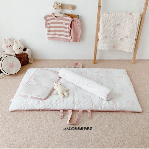 Милый хлопковый матрас с животными, портативная простыня для детского сада