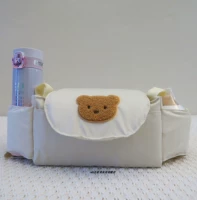 Белая водонепроницаемая ткань, с медвежатами