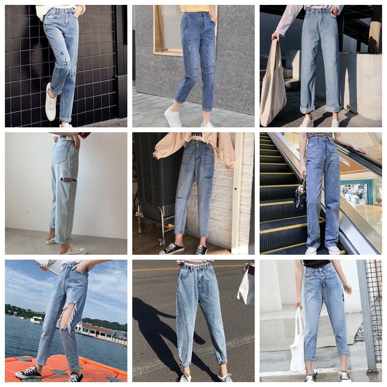 Foreign trade export jeans women's clothing wholesale factory direct sales street stall night market supply women's clothing autumn trousers