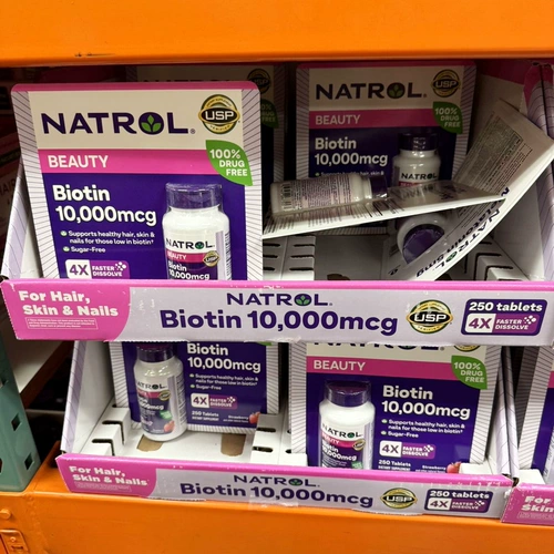 American Post Natrol Biotin Biomoto Витамин H 10000 мкг скорость шизоин клубника 250 таблетки