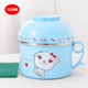 hộp ủ cơm điện Phim hoạt hình inox bát ăn liền hộp cơm trưa học sinh có nắp bát cơm dễ thương chống vảy đơn Nhật Bản bát cơm nhanh - Hộp cơm điện sưởi ấm hộp cơm điện cầm tay đa năng bear