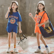 Girl Cartoon T-shirt Short Sleeve Shorts Two Sets Summer New Casual 100 Hitch Suit 2020 Han Edition Loose Clothing