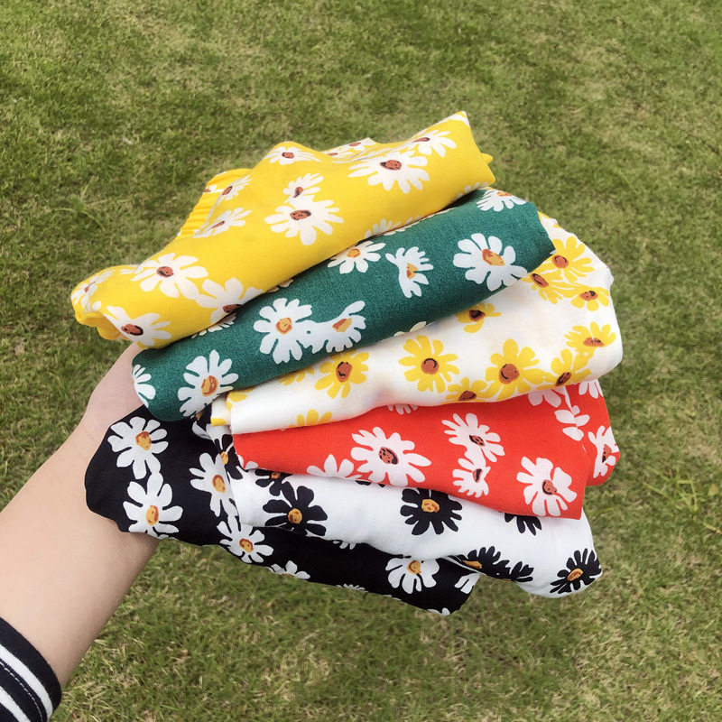Children's small daisies anti-mosquito pants Parent-child mother-daughter baby summer air conditioning pants bloomers loose girls long pants