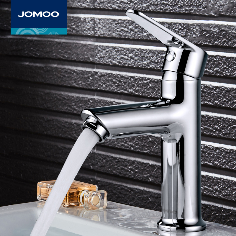 Nine-pastoral hot and cold water tap single-hole domestic dressing room bath cabinet washbasin washbasin washbasin anti-splash washing table face basin