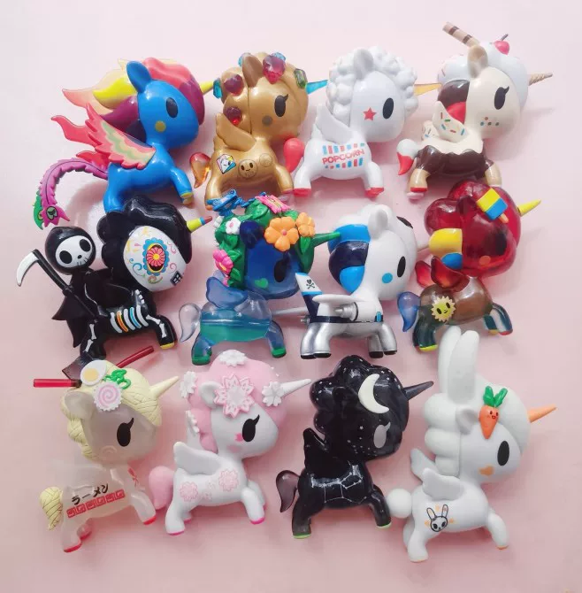 Tokidoki единорожное чудище слепой бокс вишня цветок заяц камень драгоценный камень Гайя мечта смерть бог феникс