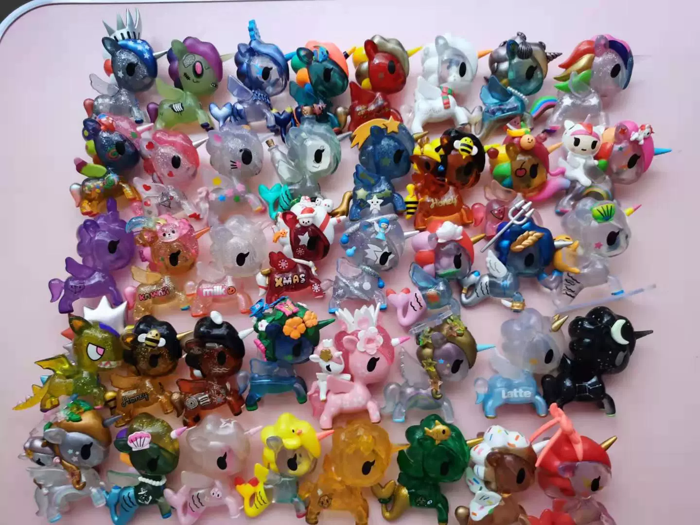 Tokidoki Прозрачный единорог слепое подтверждение снежный кристалл кристалл океан дрейфующая бутылка луна бог принцесса