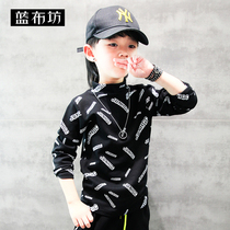 Blue Bufang Childrens Wear Long Sleeve T-shirt Autumn and Winter 2020 New Children Korean base shirt High Neck Winter Wear