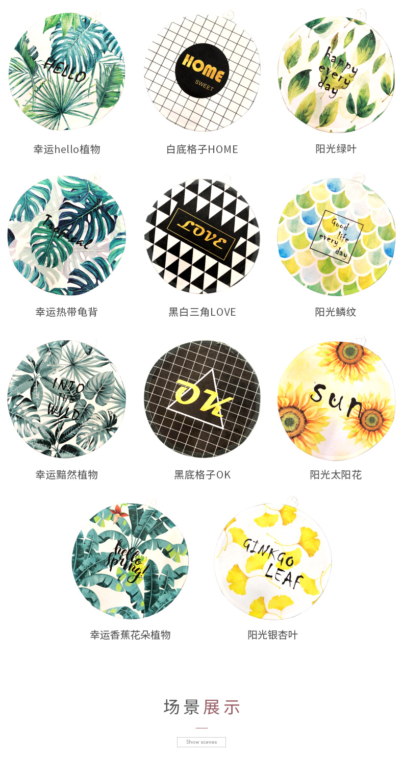 Ins Bắc Âu vòng placemat cách nhiệt pad bếp chống nóng mat bát bát bảng mat chịu nhiệt tấm mat vải khăn trải bàn vải