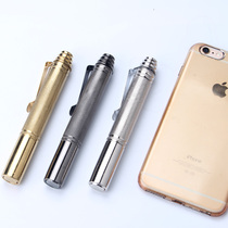 Fling stick Telescopic stick Fling whip Three-section stick Female self-defense stick Portable fighting weapon Broken brick fling roller Pen stick