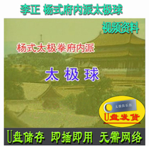 Li Zheng Yang Style Royal Palace Tai Chi Ball Exercise U Disk Video Yang Style Tai Chi Series Explanation and Teaching