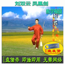 Liu Shuangyun Phoenix Sword Teaching U Disk Videos of Parts 1 and 2 Fitness Swordsmanship
