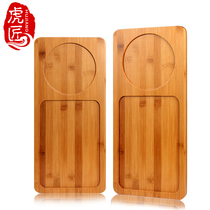 Tiger craftsman bamboo tea tray simple bamboo tea sea rectangular single-layer small tea table Tea Cup tray household tea set