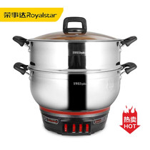 National Standard Rong Affairs Da 304 Stainless Steel Anti-Burning National Standard Multifunction Thickened Electric Pan Electric Frying Pan Electric Frying Pan