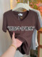 Summer New V-Neck Regular Shoulder T-Shirt for Women 2026 Korean Style Solid Color Simple Fashion Versatile Loose Short-Sleeve Top