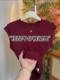 European black round neck small flying sleeves T-shirt for women 2025 summer new fashion age-reducing elastic cotton slimming top