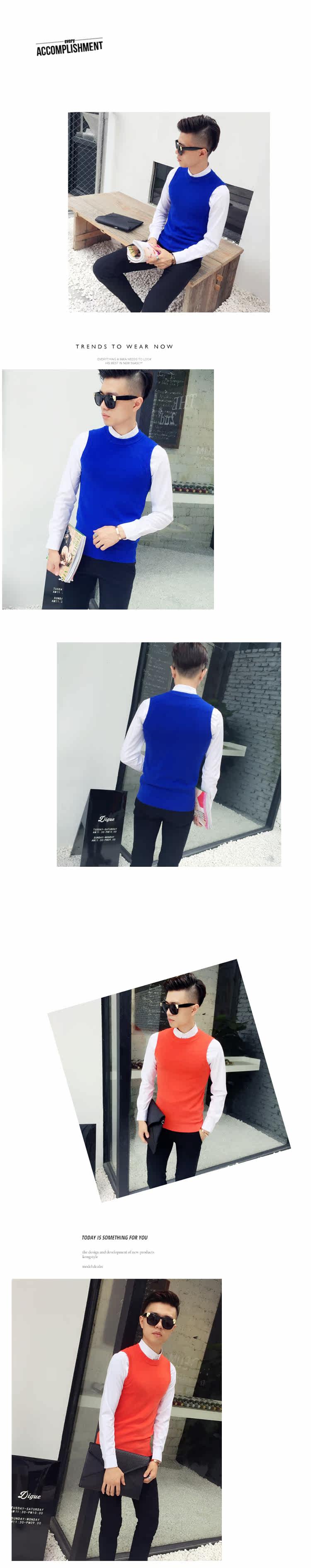 Débardeur homme Woolen gilet en coton - Ref 1598112 Image 15