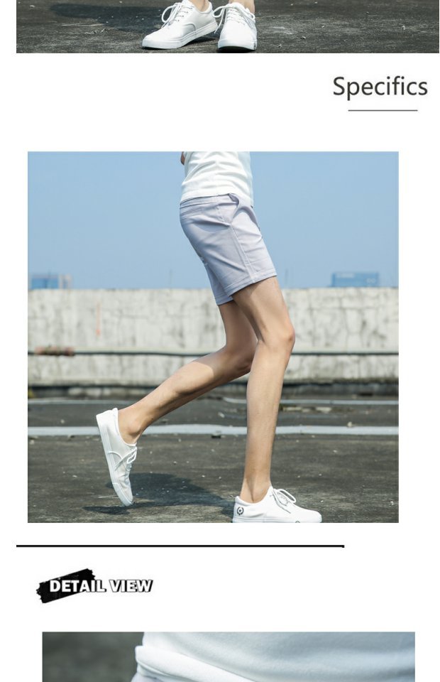 Mùa hè mới, quần short nam cực kỳ phiên bản Hàn Quốc của kiểu quần ba dây tự uốn cong áo nam hàng hiệu