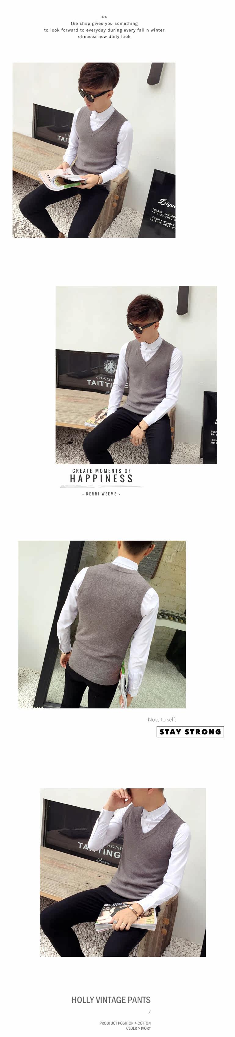 Débardeur homme Woolen gilet en coton - Ref 1598112 Image 19