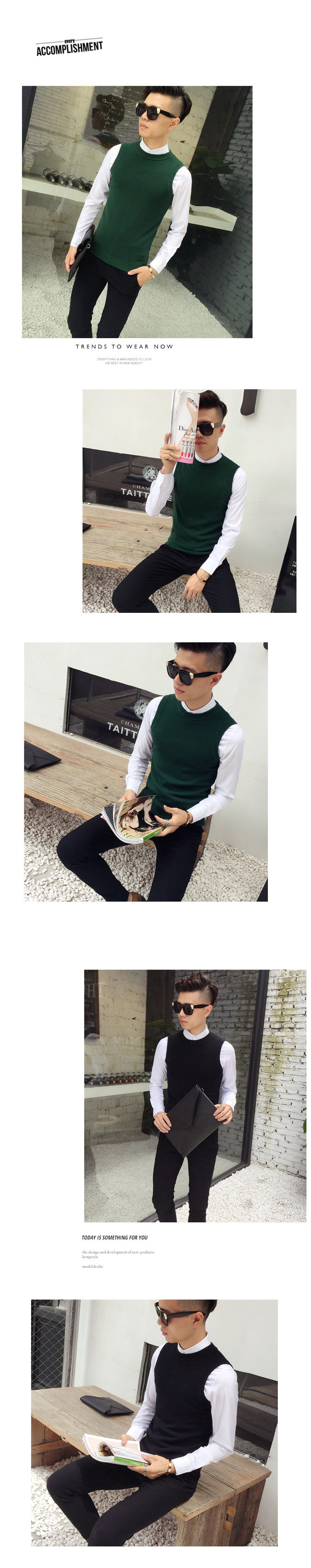 Débardeur homme Woolen gilet en coton - Ref 1598112 Image 12