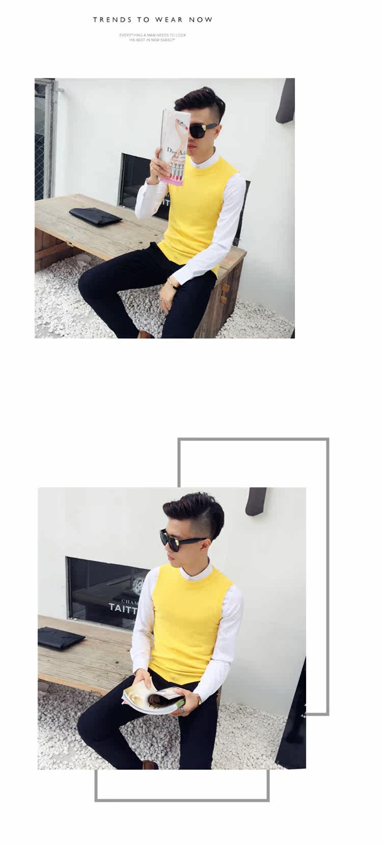 Débardeur homme Woolen gilet en coton - Ref 1598112 Image 17