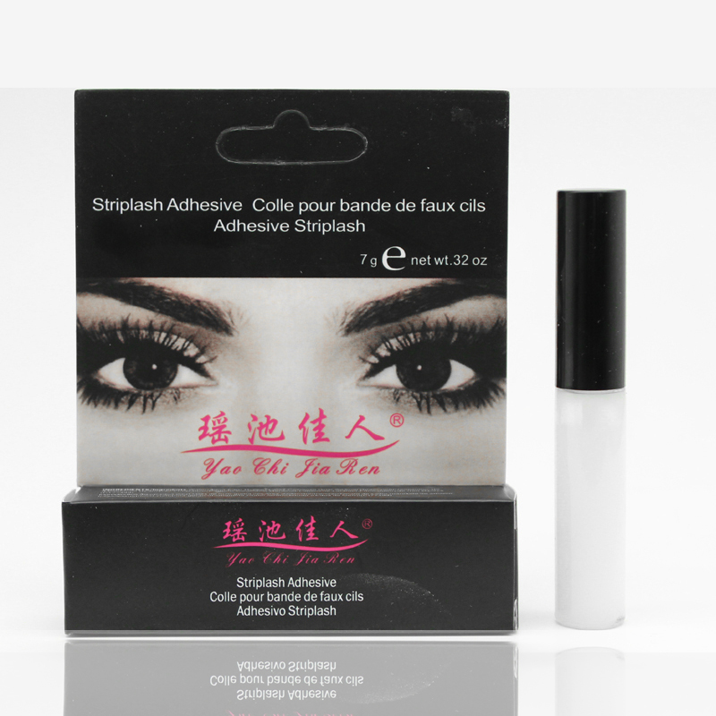 Yao Chi Jia people fake eyelash eyelash glue anti-sensitive persistent perspiration anti-sweat speed dry milk white change and low stimulation
