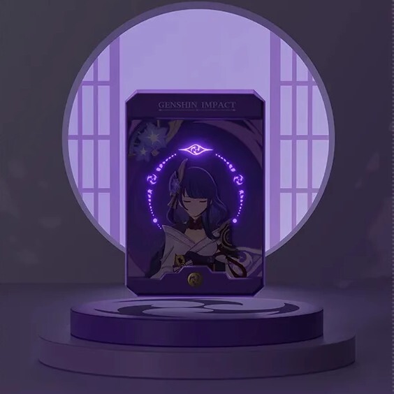 Genuine Genshin Impact Gift Box Merchandise Power Bank Raiden Shogun Thunder God Charging Magnetic Phone Stand Mobile Power Supply