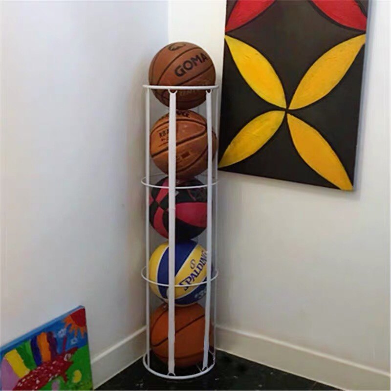 Iron basketball shelves household children's football ball basket volleyball shelf basketball frame basketball frame basketball frame
