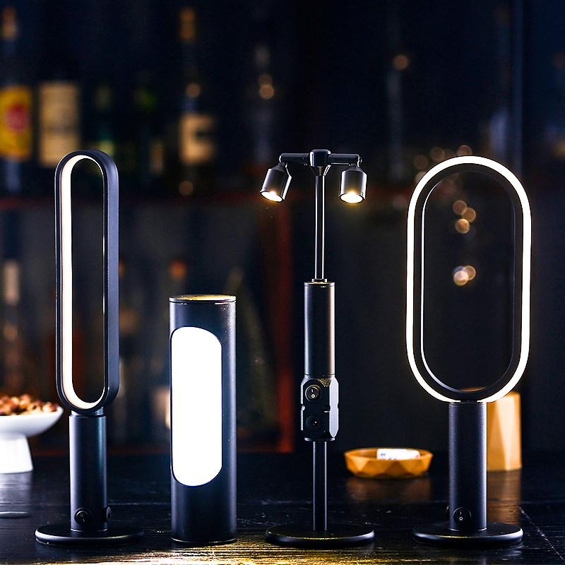 Ed Charging Bar Table Light High Rod Café Dining Hall Clear Bar Service Luminous Cassette Bar Table Lights Small Night Light